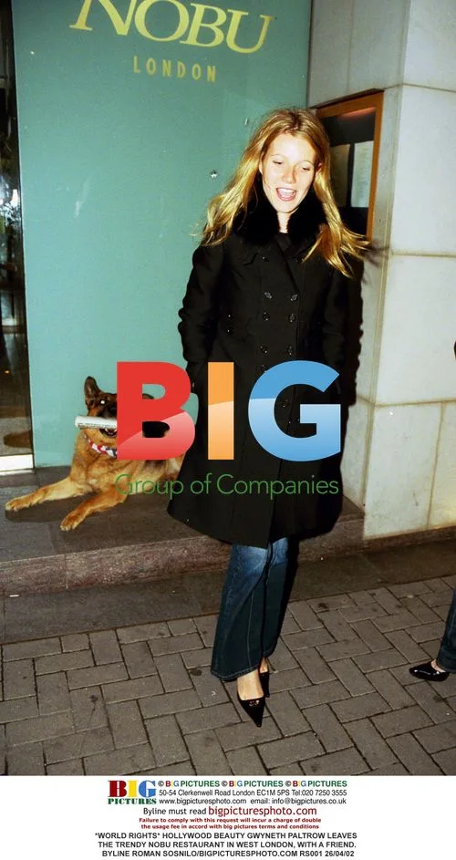 Gwyneth Paltrow leaves Nobu in West London