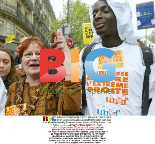 Protestors March Against Far Right Leader in Paris