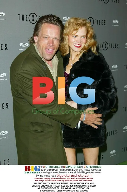 BRIAN THOMPSON AND SHERRY BROWN AT X-FILES FINALE PARTY