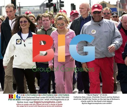 Catherine Zeta Jones and Charlotte Church on Charity Walk