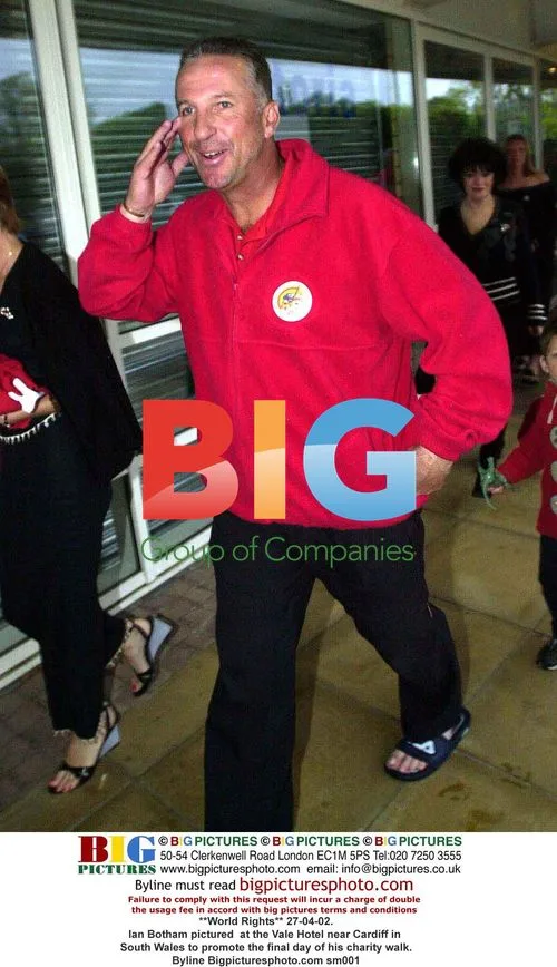 Ian Botham promotes charity walk in Wales