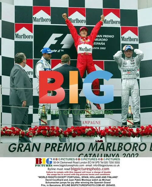 Schumacher Celebrates Spanish GP Win