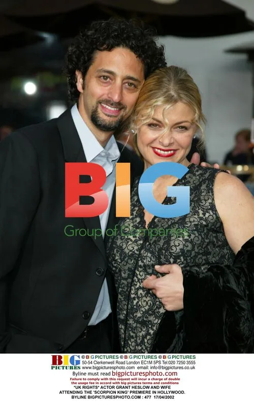 Grant Heslow and wife at 'Scorpion King' premiere