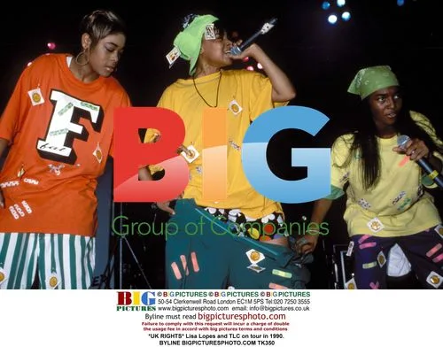 Lisa Lopes and TLC on 1990 tour