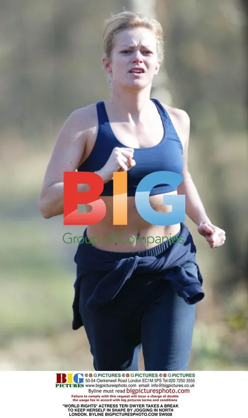 Teri Dwyer Jogging in North London
