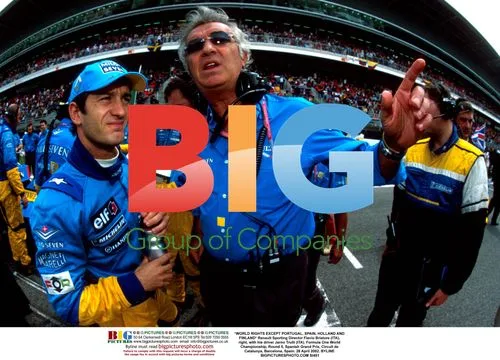 Briatore and Trulli at Spanish Grand Prix