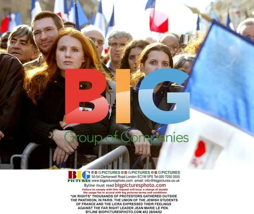 Protest against Jean Marie Le Pen in Paris