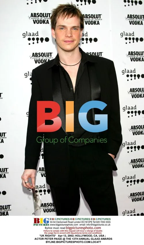 Peter Paige at GLAAD Awards 2002