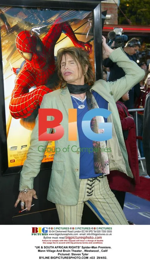 Steven Tyler at Spider-Man Premiere