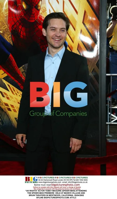 Tobey Maguire at Spider-Man premiere