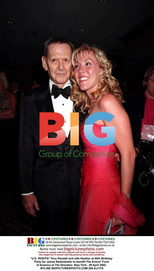 Tony Randall and wife at Nederlander 80th Birthday