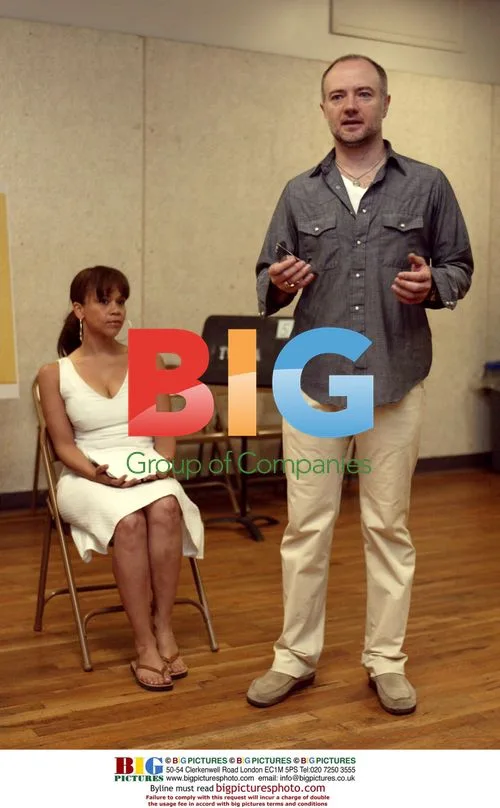 Rosie Perez and Frank Pugliese at "Brave New World" rehearsal