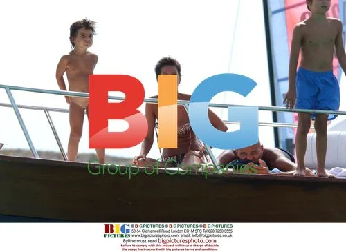 Footballer Sasa Jorgevich Relaxing on Yacht in Ibiza