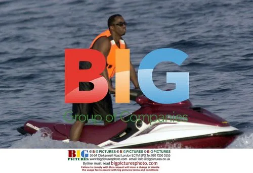 Puff Daddy on Jetski in Sardinia