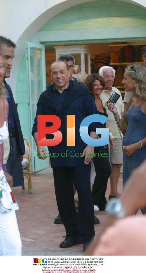 Silvio Berlusconi on Holiday in Sardinia