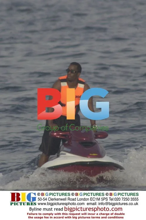 Puff Daddy on holiday in Italy