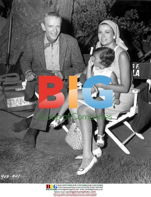 Grace Kelly and Daughter Stephanie on "Finian's Rainbow" Set