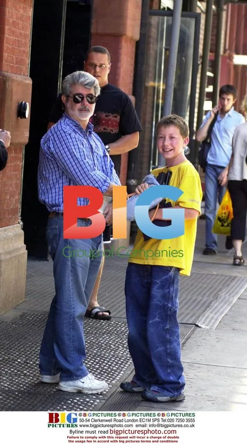 George Lucas and Family in NYC