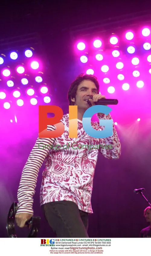 Pat Monahan of 'Train' performs at Jeep World Outdoor festival