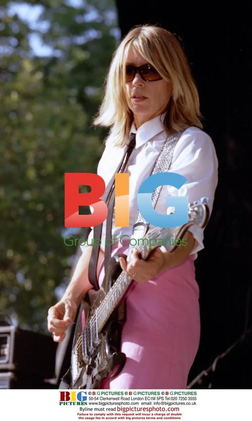 Kim Gordon of Sonic Youth performing at Central Park