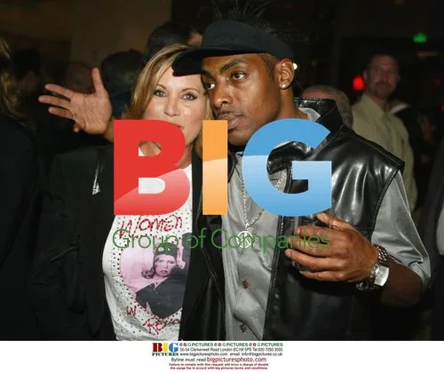 Lorna Luft and Coolio at "Simone" premiere