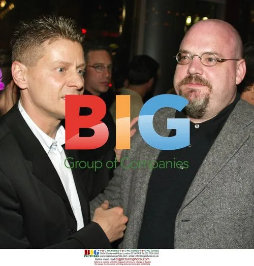 Andrew Niccol and Pruitt Taylor Vince at "Simone" premiere