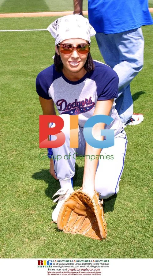 Amy Weber at 2002 Hollywood Stars Baseball game