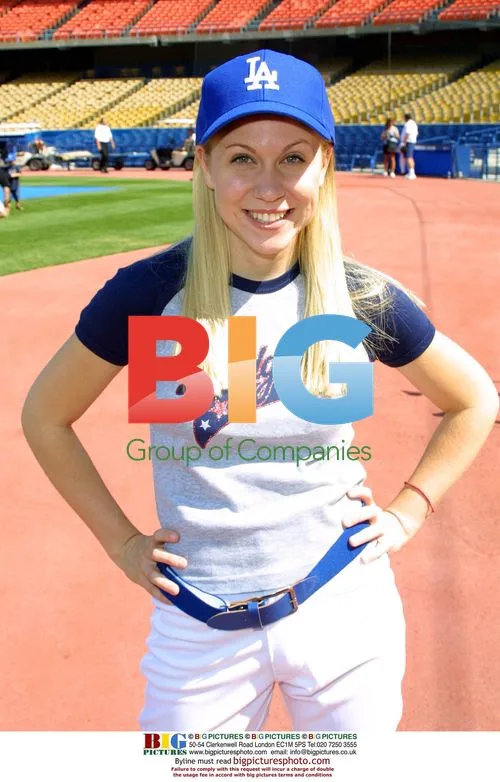 Actress Ashley Drane at 2002 Hollywood Stars Baseball Game