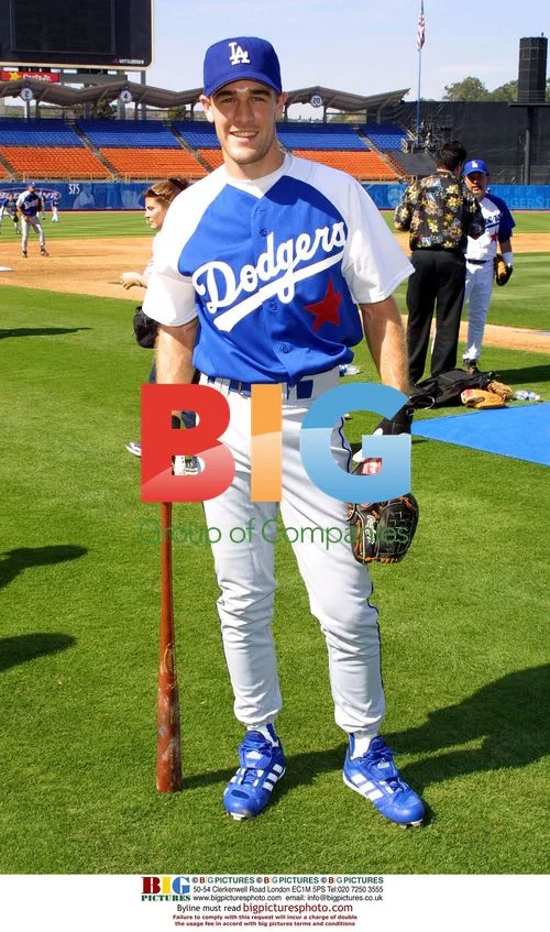 James Van Der Beek at 2002 Hollywood Stars Baseball Game