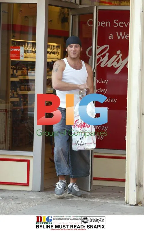 J Brown grocery shopping in London