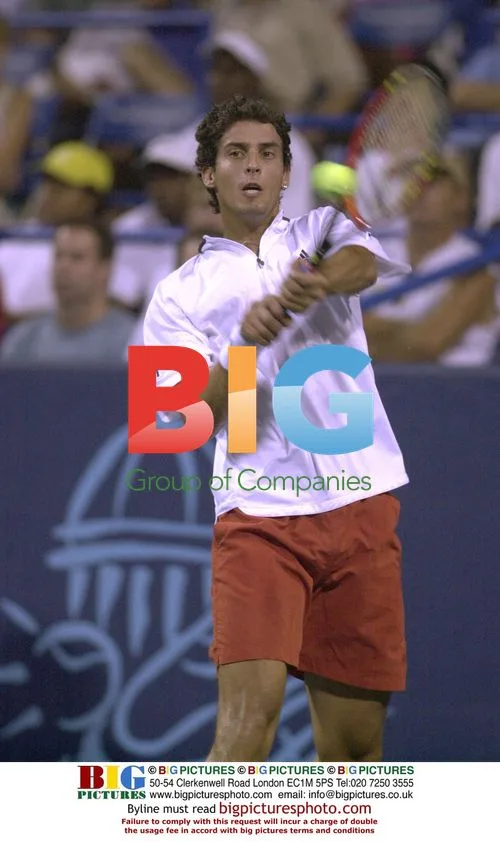Tennis Pro Alexandre Simoni in Action