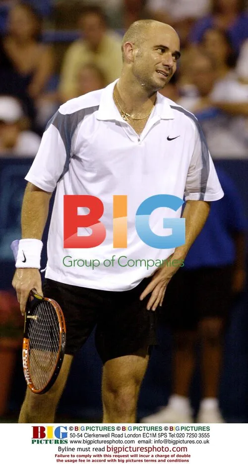 Andre Agassi vs. James Blake at Legg Mason Tennis Classic