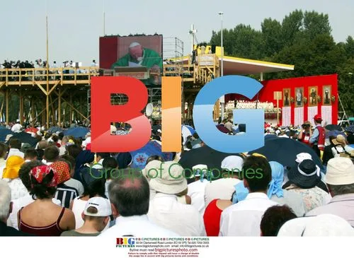 Pope John Paul II Addresses Crowd in Poland