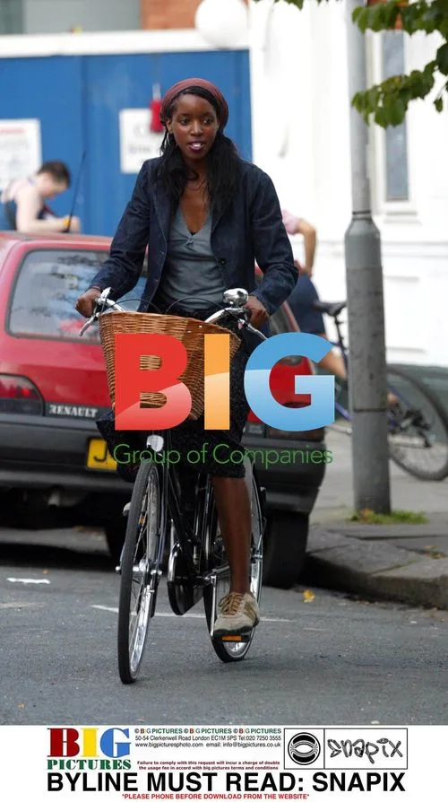 Josie D'Arcy Spotted Cycling in London