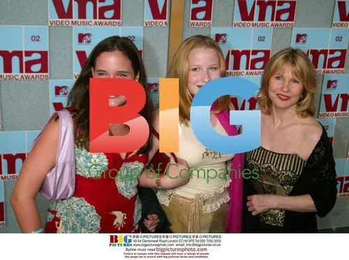 Donna Hanover with daughter Caroline at 2002 VMAs
