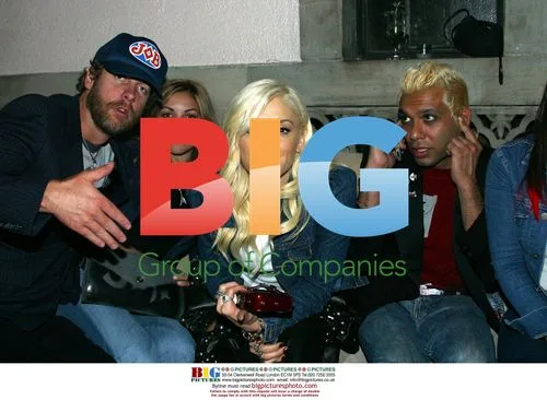 No Doubt members at MTV party
