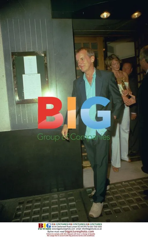 Frank Skinner Arriving at the Ivy with Female Friend