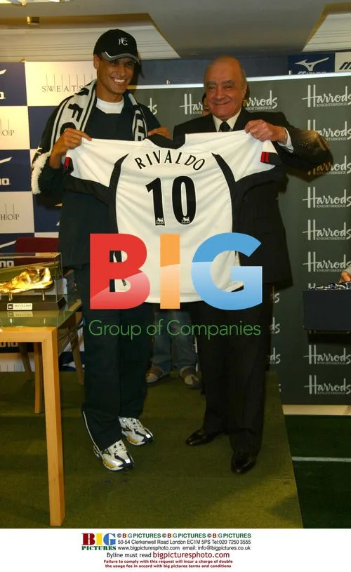 Rivaldo at Harrods in London