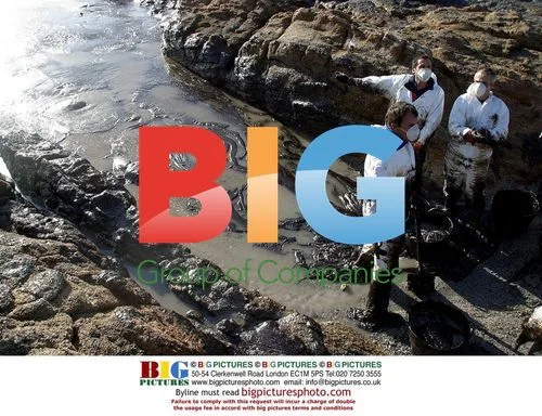 Cleanup after Prestige oil spill