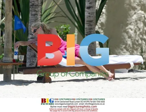 Adriana Karembeu Sklenarikova on Mauritius Beach