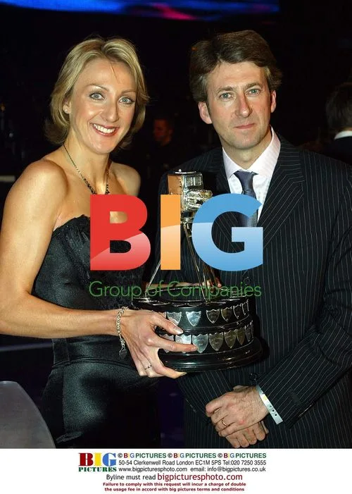 Paula Radcliffe and Peter Salmon at BBC Sports Awards