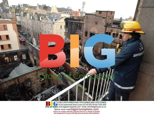 Aftermath of Edinburgh fire