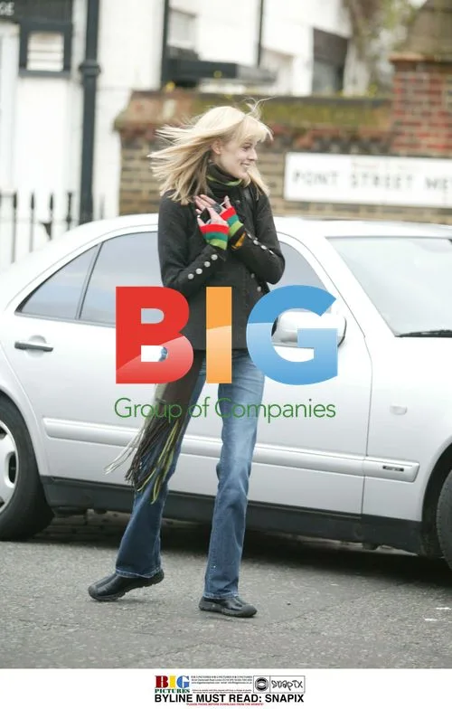 Donna Air Braves Chilly Winds in Knightsbridge