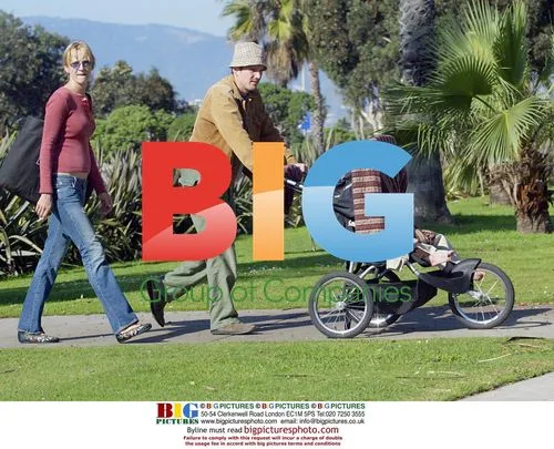 Uma Thurman and Ethan Hawke with kids in Santa Monica