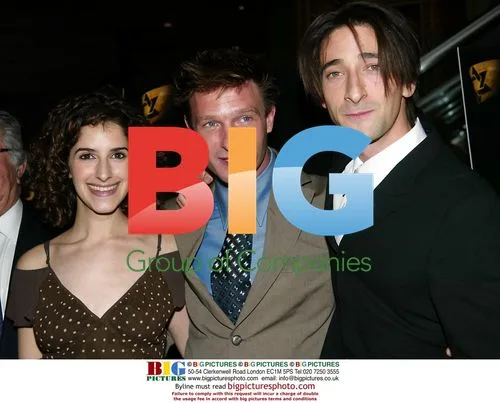 Jessica Meyer, Kretschmann, Brody at "The Pianist" Premiere