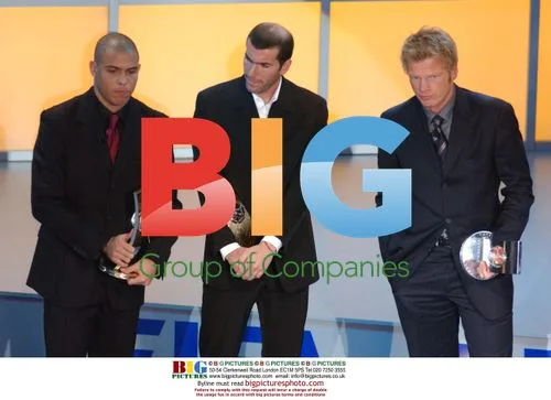 Ronaldo, Zidane and Kahn at FIFA World Player Awards