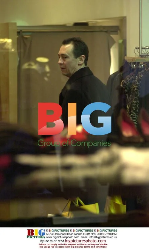 Comedian Paul Whitehouse shopping in London