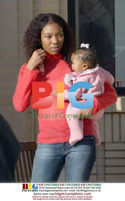 Brandy out shopping with baby
