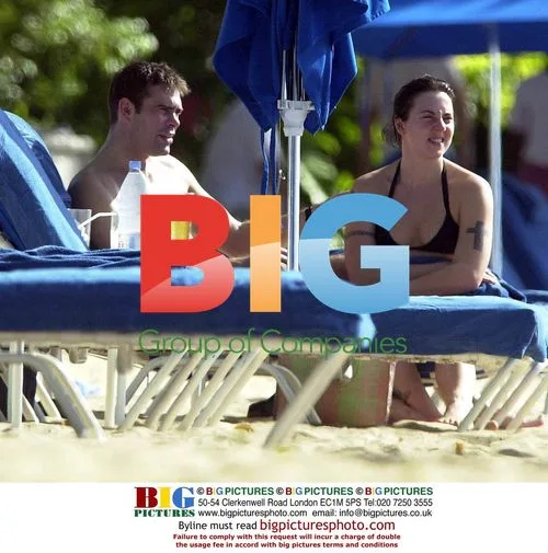 Mel C on Holiday in Barbados