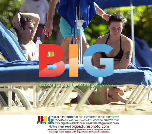 Mel C and boyfriend on holiday